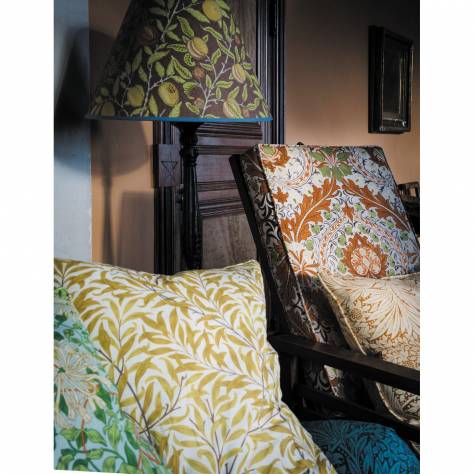William Morris & Co Ben Pentreath Cornubia Fabrics Marigold Fabric - Cream/Orange - MCOP226981 - Image 3