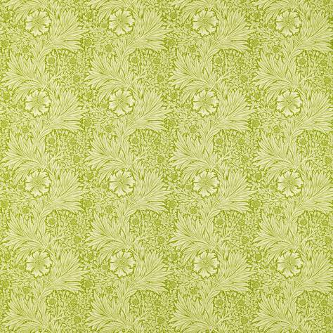 William Morris & Co Ben Pentreath Cornubia Fabrics Marigold Fabric - Crea/Sap Green - MCOP226982 - Image 1