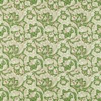 Bachelors Button Fabric - Leaf Green/Sky
