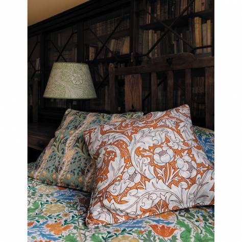 William Morris & Co Ben Pentreath Cornubia Fabrics Bachelors Button Fabric - Burnt Orange/Sky - MCOP226987 - Image 2