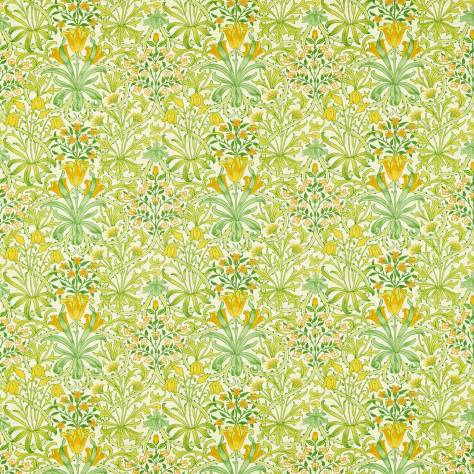 William Morris & Co Ben Pentreath Cornubia Fabrics Woodland Weeds Fabric - Sap Green - MCOP226990