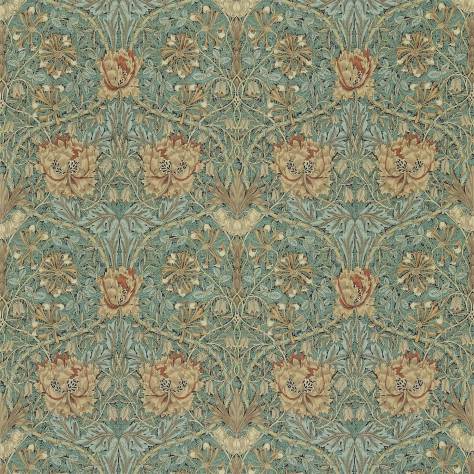 William Morris & Co Compendium I & II Fabrics Honeysuckle & Tulip Fabric - Privet/Honeycombe - DMFPHT202 - Image 1