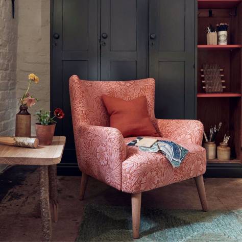 William Morris & Co Ruskin Weaves Ruskin Fabric - Sea Pink - DRUC236859 - Image 2