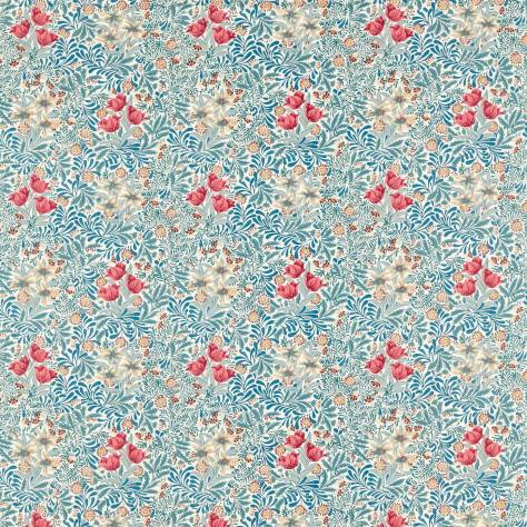 William Morris & Co Emery Walkers House Fabrics Bower Fabric - Barbed Berry/Indigo - MEWF227030