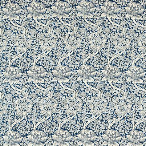 William Morris & Co Emery Walkers House Fabrics Rose and Thistle Fabric - Indigo - MEWF227035 - Image 1