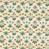 Daisy Embroidery Fabric - Cream/Multi
