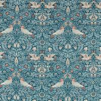 Bird Tapestry Fabric - Webbs Blue