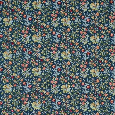 William Morris & Co Emery Walkers House Fabrics Flowers By May Fabric - Indigo - MEWF237313 - Image 1