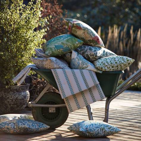 William Morris & Co Outdoor Performance Fabrics Chrysanthemum Fabric - Russet - MAMB227100