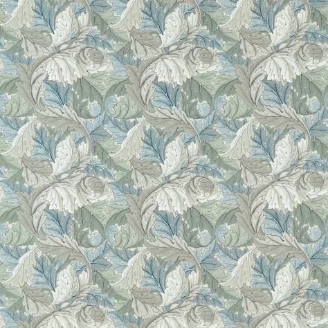William Morris & Co Outdoor Performance Fabrics Acanthus Fabric - Mineral Blue/Linen - MAMB227116 - Image 1