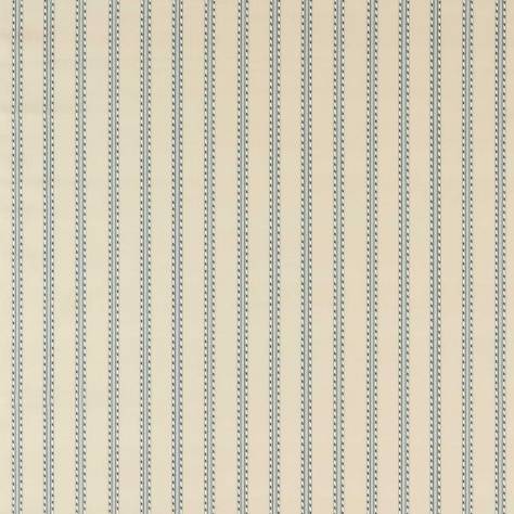 William Morris & Co Outdoor Performance Fabrics Holland Park Stripe Fabric - Slate/Linen - MAMB227119 - Image 1