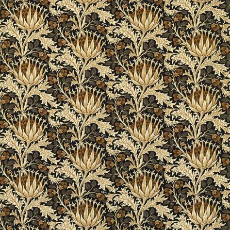 William Morris & Co Wardle Velvets Artichoke Velvet Fabric - Midnight/Pearwood - MWAR227003