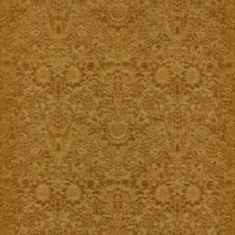 William Morris & Co Wardle Velvets Sunflower Caffoy Velvet Fabric - Sussex Rush - MWAR237280