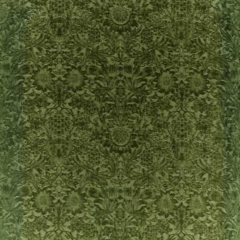 William Morris & Co Wardle Velvets Sunflower Caffoy Velvet Fabric - Tump - MWAR237283 - Image 1