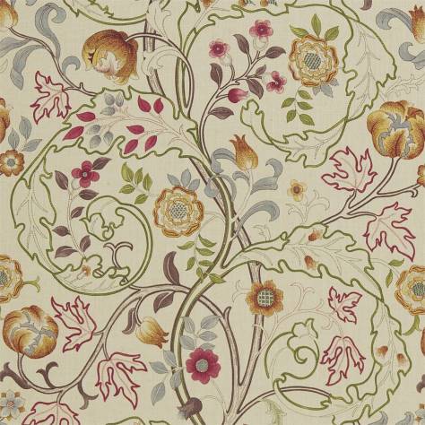 William Morris & Co Volume V Prints Fabrics Mary Isobel Fabric - Rose/Slate - DMCOMA203