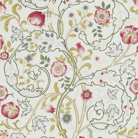 William Morris & Co Volume V Prints Fabrics Mary Isobel Fabric - Pink/Ivory - DMCOMA204 - Image 1