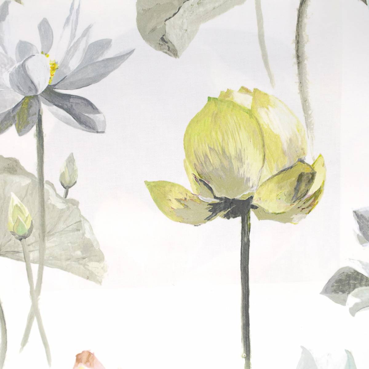 Fleur De Lotus Fabric - Birch (FDG2471/02) Designers Guild Couture Fabrics Collection
