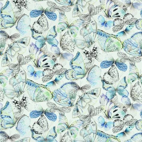 Designers Guild Giardino Segreto Fabrics Papillons Fabric - Cobalt - FDG2807/01 - Image 1