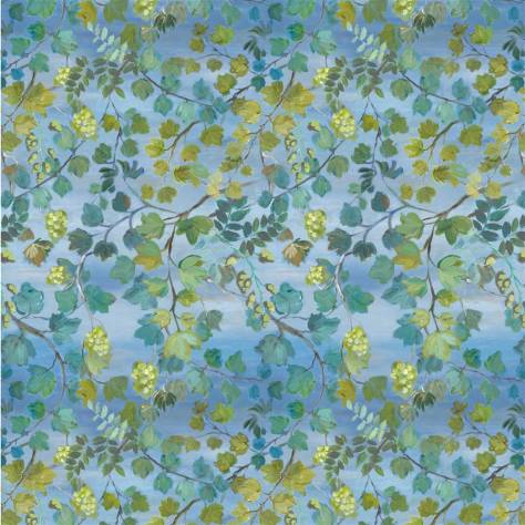 Designers Guild Palme Botanique Fabrics Giardino Segreto Outdoor Fabric - Cornflower - FDG2880/01