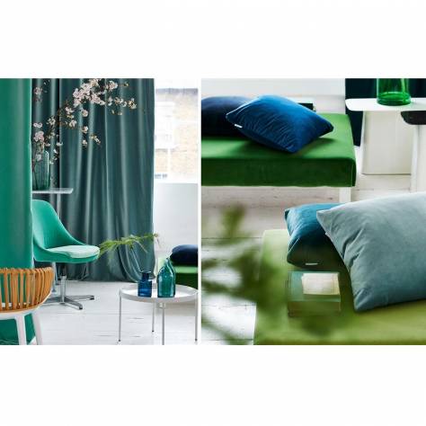 Designers Guild Velluto Fabrics Velluto Stretto Fabric - Emerald - FDG2704/30 - Image 4