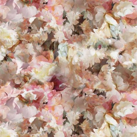 Designers Guild Grandiflora Rose Fabrics Fleurs de Jour Fabric - Travertine - FDG2951/01