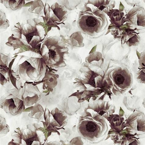 Designers Guild Grandiflora Rose Fabrics Sepia Flower Fabric - Birch - FDG2958/01 - Image 1