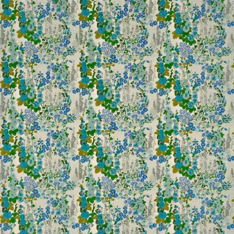 Designers Guild Grandiflora Rose Fabrics Hollyhock Fabric - Celadon - FDG2959/02 - Image 1