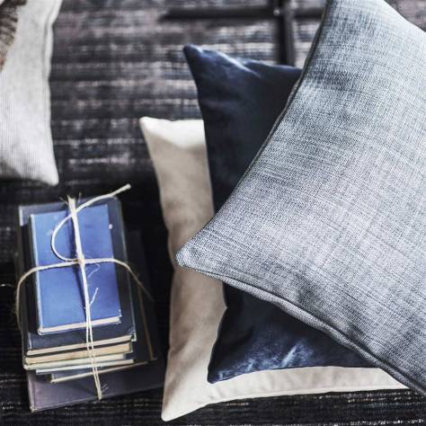 Designers Guild Mineral Weaves Fabrics Coombe Fabric - Steel - FDG2741/05