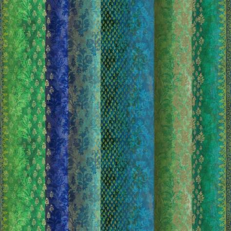 Designers Guild Minakari Fabric Kasavu Fabric - Emerald - FDG2991/01 - Image 1