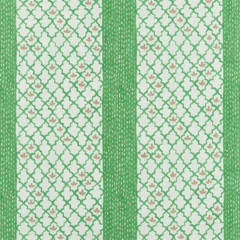 Designers Guild Porcelaine De Chine Fabrics Pergola Trellis Fabric - Emerald - FDG3021/02 - Image 1