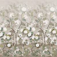 Fleur Orientale Fabric - Pale Birch