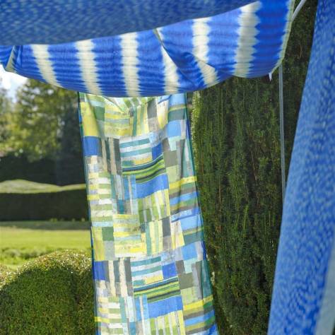 Designers Guild Savine Outdoor Fabrics Savine Outdoor Fabric - Cobalt - FDG3042/01 - Image 3
