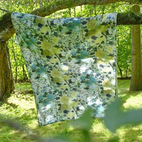 Designers Guild Savine Outdoor Fabrics Japonaiserie Outdoor Fabric - Azure - FDG3044/01 - Image 3