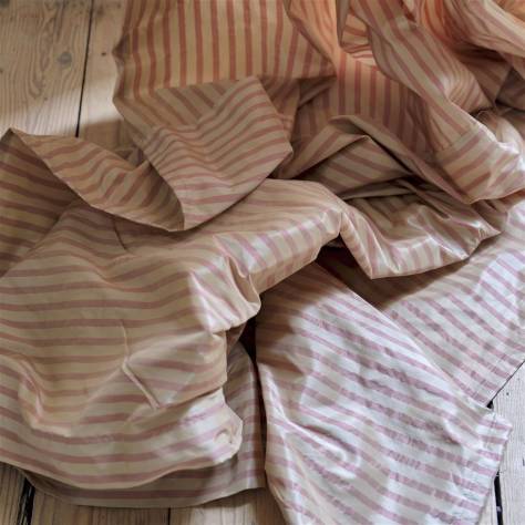Designers Guild Calozzo Stripes Fabrics Calozzo Fino Fabric - Walnut - FDG3070/10