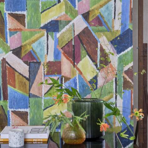 Designers Guild Tapestry Flower Prints & Panels Grafton Fabric - Oak - FDG3052/02 - Image 2