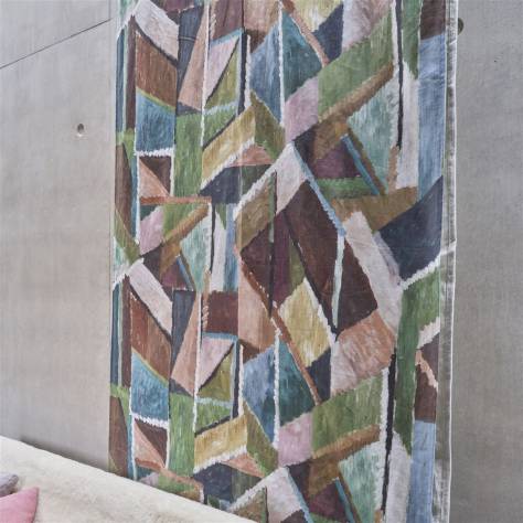 Designers Guild Tapestry Flower Prints & Panels Grafton Fabric - Oak - FDG3052/02