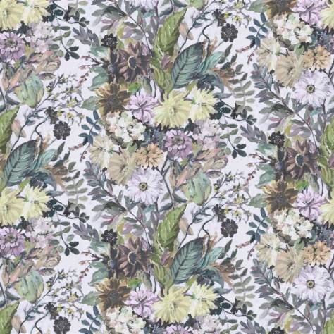 Designers Guild Tapestry Flower Prints & Panels Glynde Fabric - Zinc - FDG3054/03 - Image 1