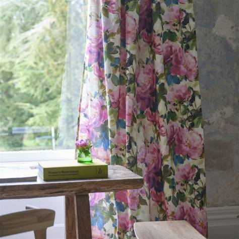 Designers Guild Tapestry Flower Prints & Panels Thelmas Garden Fabric - Fuchsia - FDG3056/01 - Image 4