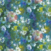 Gladys Blossom Fabric - Cobalt