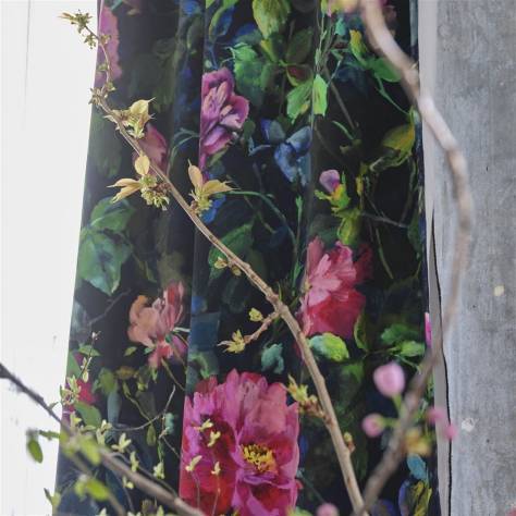 Designers Guild Tapestry Flower Prints & Panels Gertrude Rose Fabric - Fuchsia - FDG3058/01