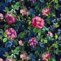 Gertrude Rose Fabric - Fuchsia