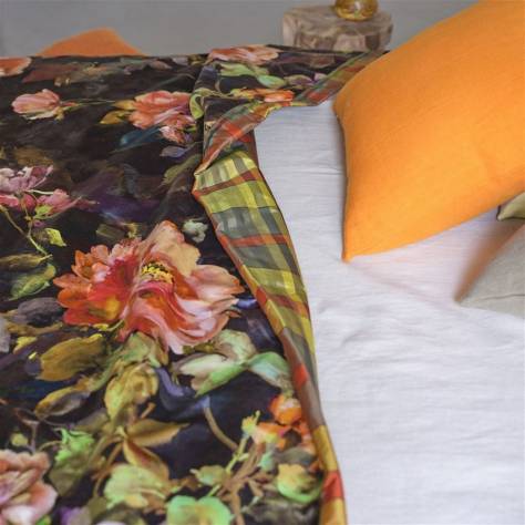 Designers Guild Tapestry Flower Prints & Panels Gertrude Rose Fabric - Sepia - FDG3058/02 - Image 4