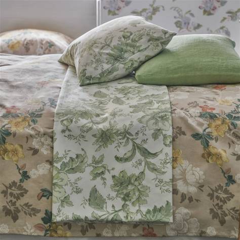 Designers Guild Heritage Prints Fabrics Eagle House Damask Fabric - Seagrass - FEH0002/04