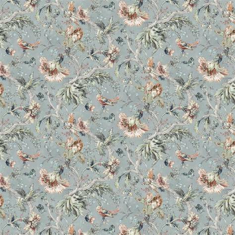 Designers Guild Heritage Prints Fabrics Suffolk Garden Fabric - Chalk Blue - FEH0006/02