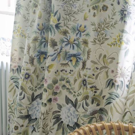 Designers Guild Ikebana Fabrics Peony Blossom Fabric - Platinum - FDG3084/01 - Image 2