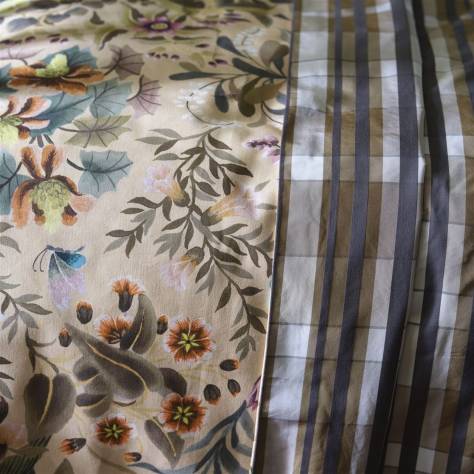 Designers Guild Ikebana Fabrics Ikebana Damask Fabric - Eau de Nil - FDG3077/04