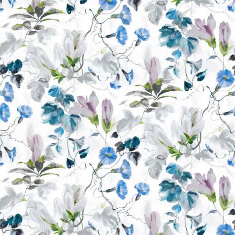 Designers Guild Ikebana Fabrics Japanese Magnolia Fabric - Cobalt - FDG3083/01 - Image 1