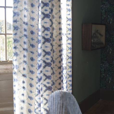 Designers Guild Shiwa Fabrics Karaoshi Fabric - Cobalt - FDG3062/01