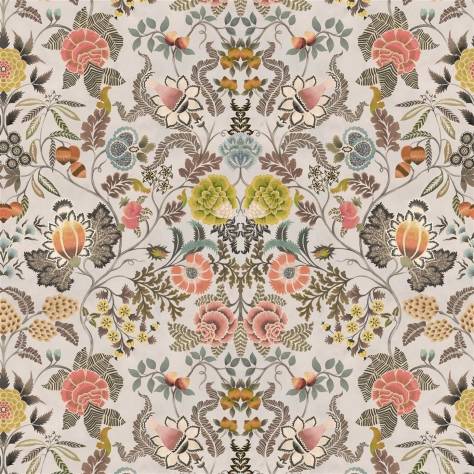 Designers Guild Fleurs D Artistes Fabrics Brocart Decoratif Fabric - Sepia - FDG3107/02 - Image 1