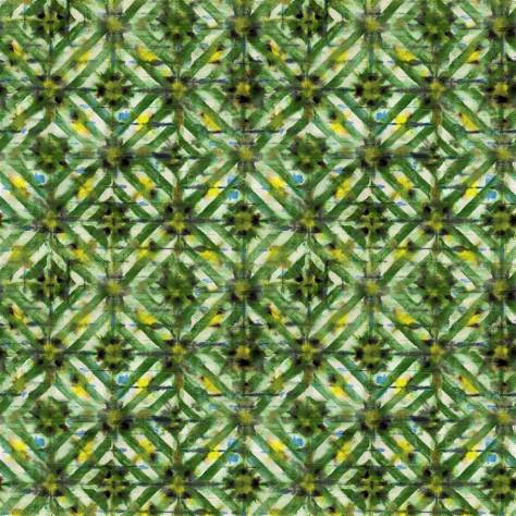 Designers Guild Fleurs D Artistes Fabrics Parquet Batik Fabric - Forest - FDG3115/01 - Image 1